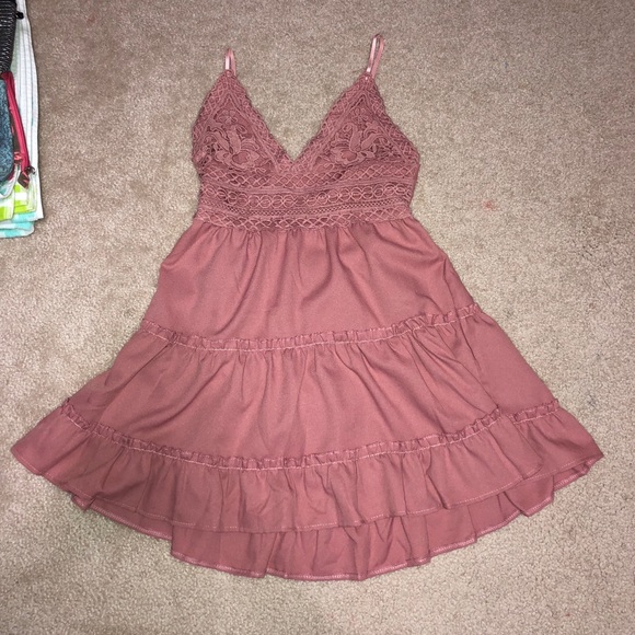 SOLD SHEIN Pink Crochet Dress💕 - Picture 2 of 4